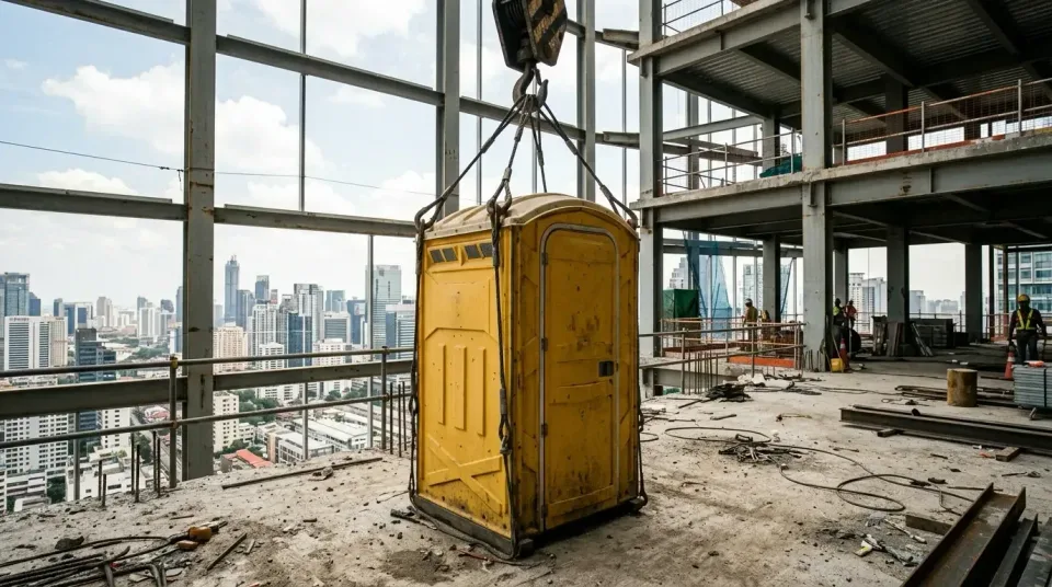 Portable Toilet — Construction Site Portable Toilet — Construction Site